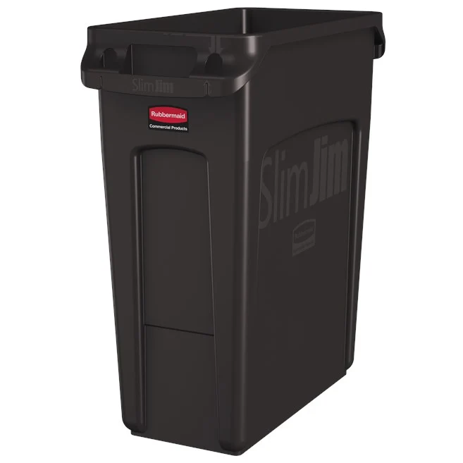 CONTENEDOR BOTE DE BASURA SLIM JIM 16 GAL Beige Rubbermaid Commercial Products