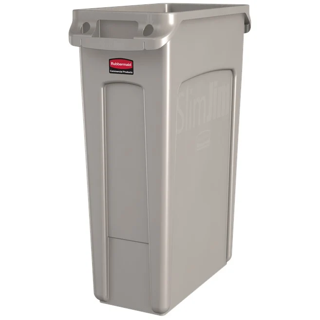 CONTENEDOR BOTE DE BASURA SLIM JIM 23 GAL Negro Rubbermaid Commercial Products
