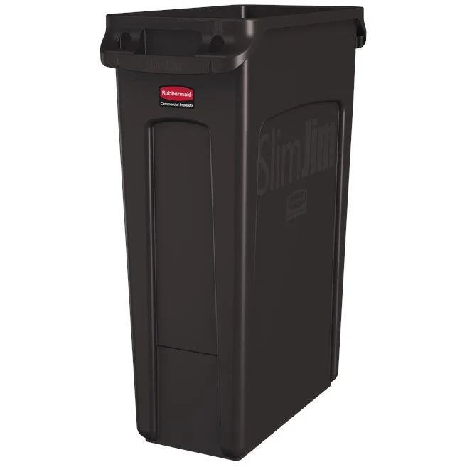 CONTENEDOR BOTE DE BASURA SLIM JIM 23 GAL Negro Rubbermaid Commercial Products