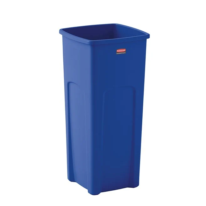 CONTENEDOR CUADRADO UNTOUCHABLE REVESTIMIENTO, AZUL, 23 GAL Rubbermaid Commercial Products