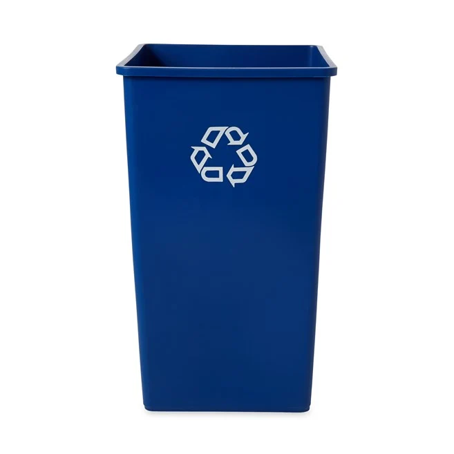 CONTENEDOR CUADRADO UNTOUCHABLE REVESTIMIENTO, AZUL, 50 GAL Rubbermaid Commercial Products