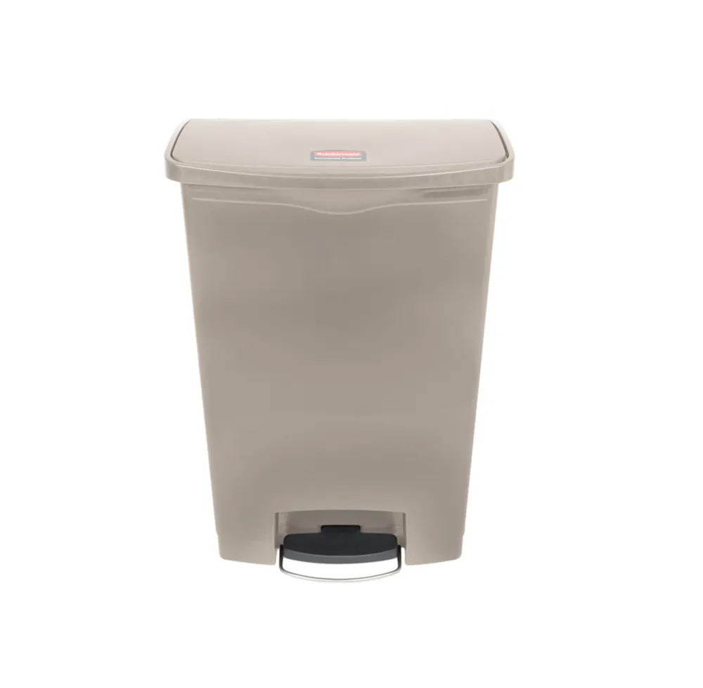 CONTENEDOR DE PEDAL STREAMLINE STEP ON RESINA FRONT STEP, 24 GAL Beige Rubbermaid Commercial Products