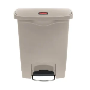 CONTENEDOR DE PEDAL STREAMLINE STEP ON RESINA FRONT STEP, 8 GAL Beige Rubbermaid Commercial Products