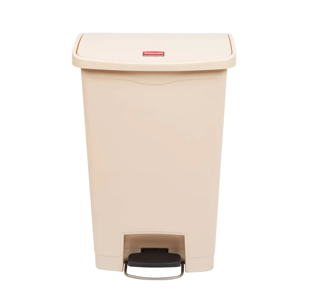 CONTENEDOR DE PEDAL STREAMLINE STEP ON RESINA FRONT STEP, 13 GAL Beige Rubbermaid Commercial Products