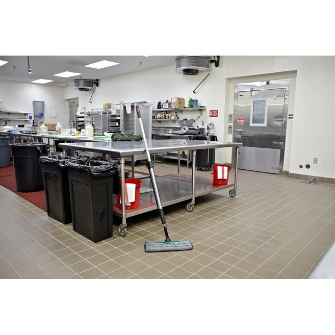 KIT DE TRAPEADOR DE M HYGEN PULSE, DE UNA SOLA CARA, NEGRO Rubbermaid Commercial Products