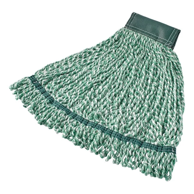 MOP HÚMEDO HILO DE MICROFIBRA MEDIANO WEB FOOT 5", VERDE Rubbermaid Commercial Products
