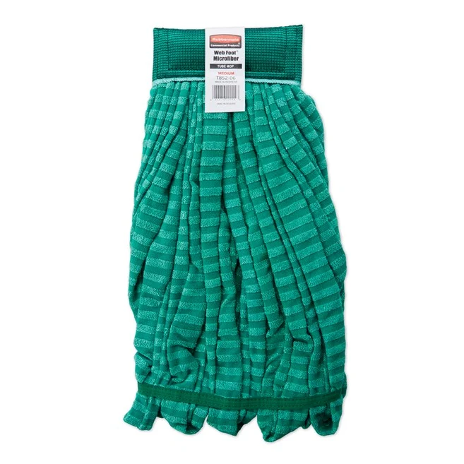 MOP TUBO DE MICROFIBRA MEDIANO WEB FOOT DE TUBO, 1", VERDE Rubbermaid Commercial Products