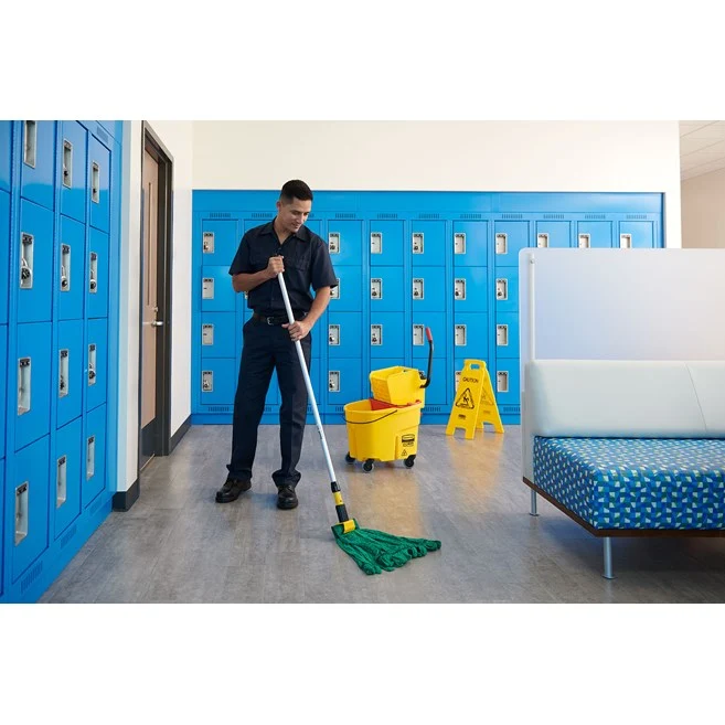 MOP TUBO DE MICROFIBRA MEDIANO WEB FOOT DE TUBO, 1", VERDE Rubbermaid Commercial Products