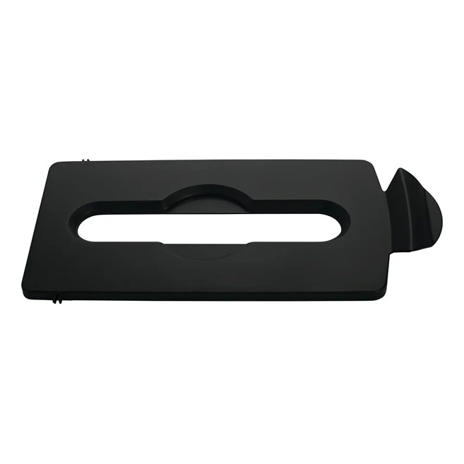 TAPA ESTACIÓN DE RECICLAJE SLIM JIM PAPEL Negro Rubbermaid Commercial Products
