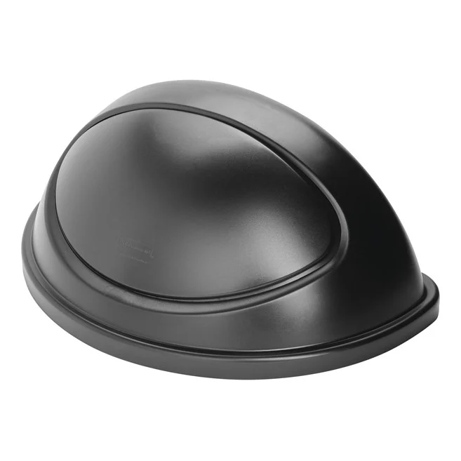 TAPA SEMICILÍNDRICA CON PUERTA UNTOUCHABLE NEGRO, 21 GAL Rubbermaid Commercial Products