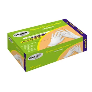 Guantes de látex talla M Grosik 100 unid. Sarantis