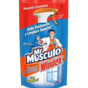 Caja Limpiador Mr Musculo Vidrios Doy Pack 500M/12P - SCG SC Johnson