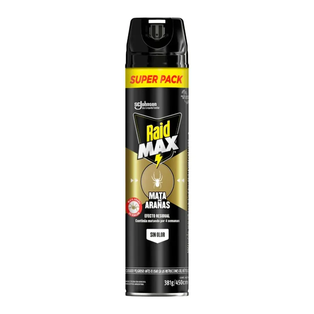 Insecticida Max Mata Arañas Aerosol 450 ml SCJohnson