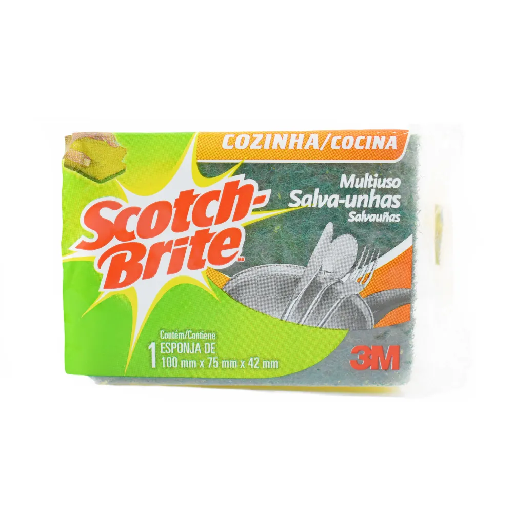Esponja Scotch-Brite Acanalada Antibacterial X 1 Unidad SCOTCH BRITE
