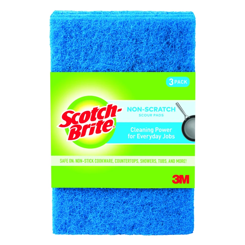 Estropajo antirayaduras Scotch-Brite multiusos de 15 cm de largo, paquete de 3 - Oferta de la semana