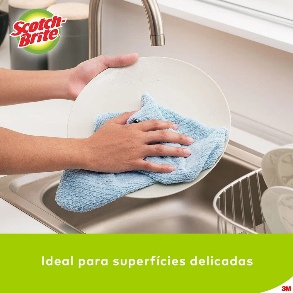 Paño Multiuso Microfibra Verde 25 X 13 Cm 1 Un SCOTCH - BRITE