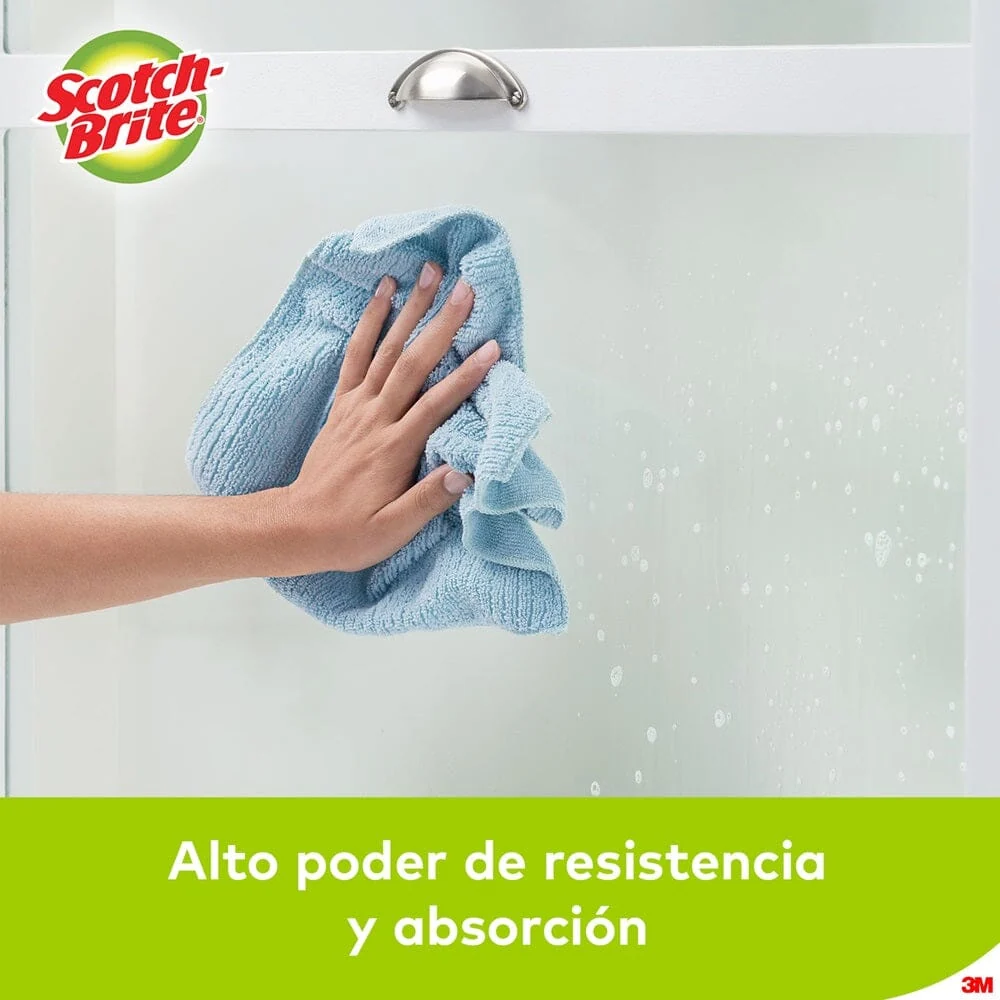 Paño Multiuso Microfibra Verde 25 X 13 Cm 1 Un SCOTCH - BRITE