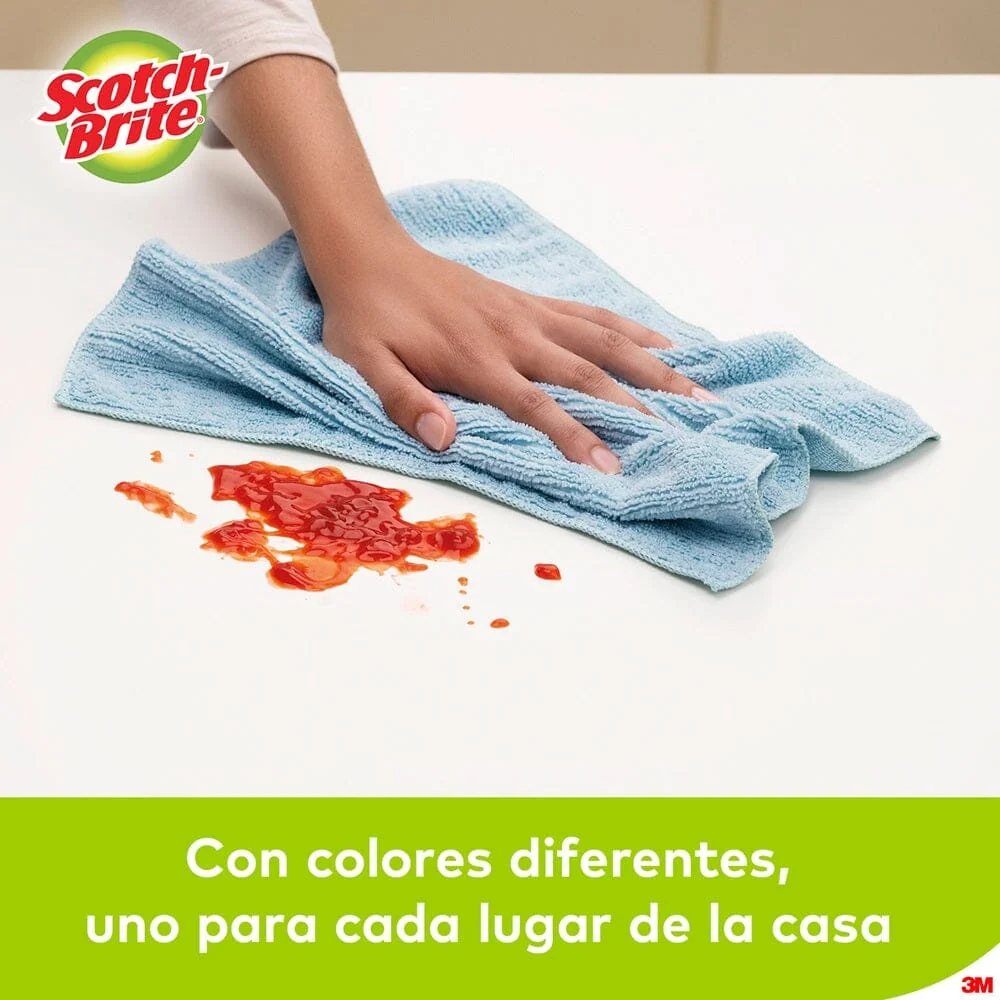 Paño Multiuso Microfibra Verde 25 X 13 Cm 1 Un SCOTCH - BRITE