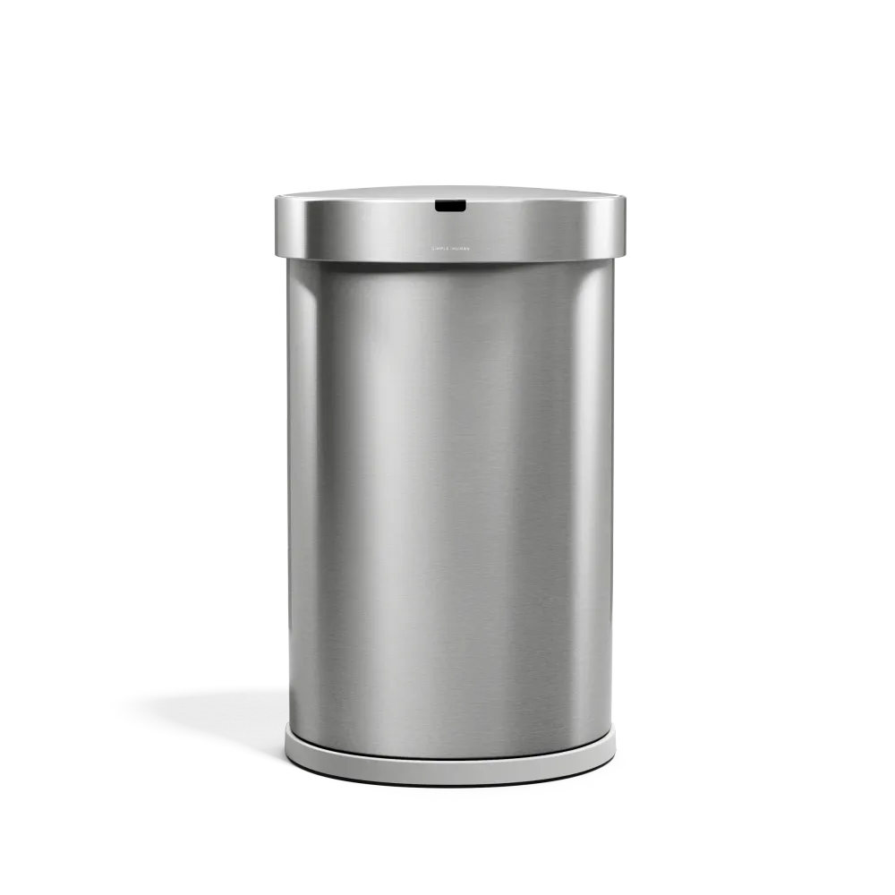 cubo semicircular con sensor y almacÃ©n de bolsas de 45 L simplehuman
