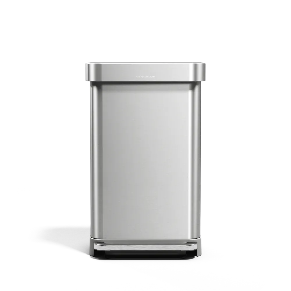 45 litre, rectangular pedal bin liner pocket Simplehuman