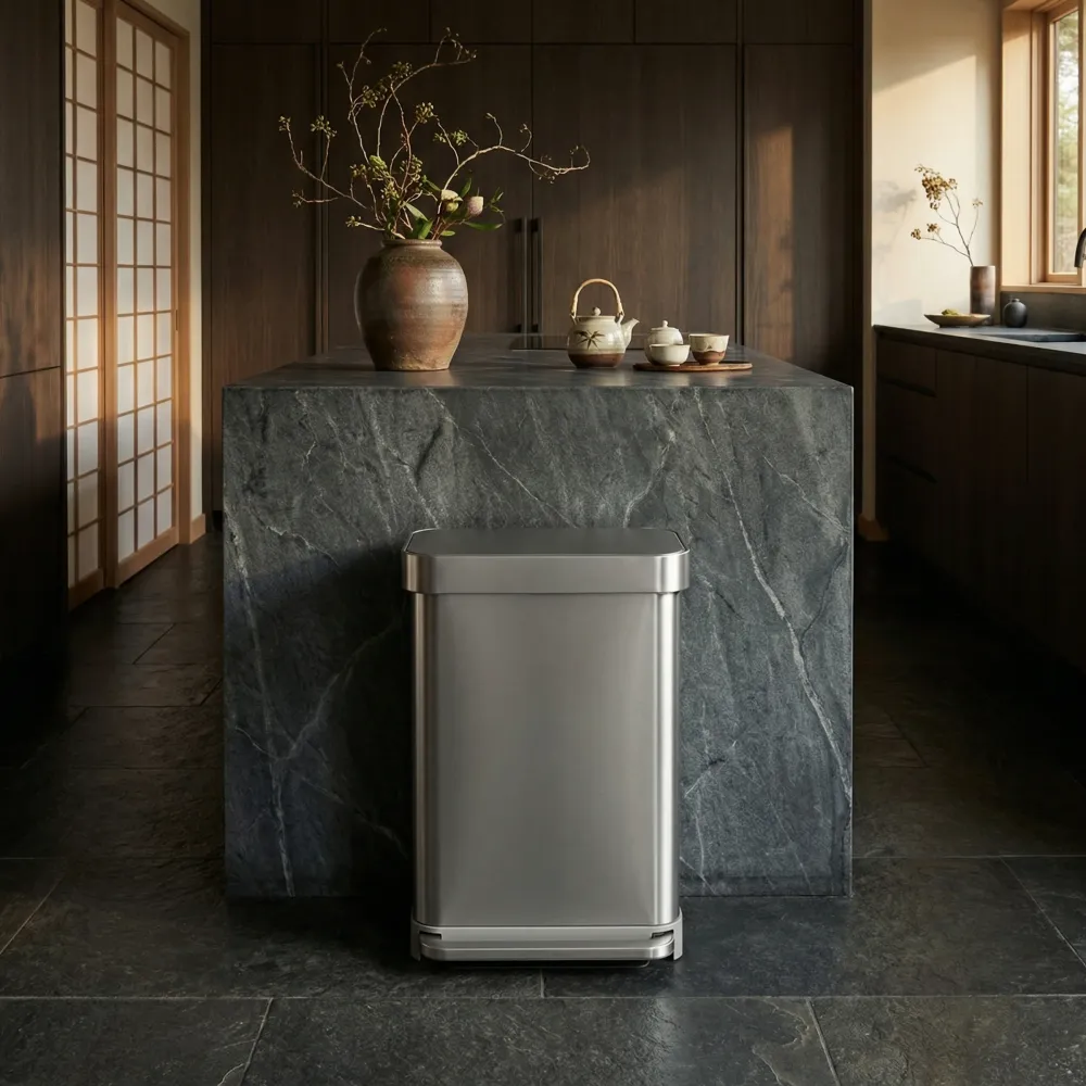 45 litre, rectangular pedal bin liner pocket Simplehuman