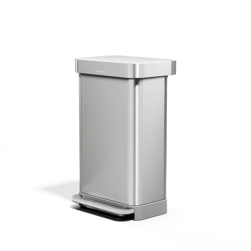 45 litre, rectangular pedal bin liner pocket Simplehuman
