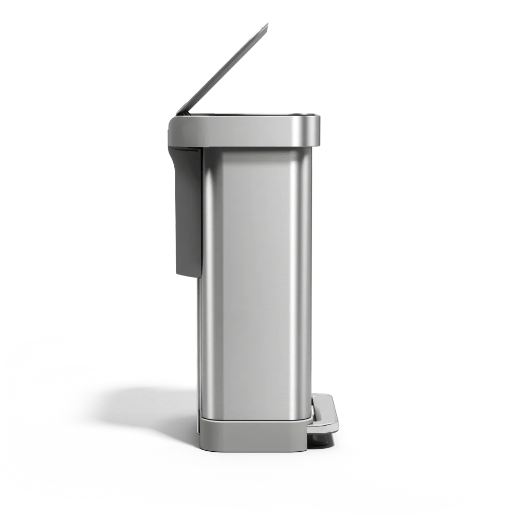 45 litre, rectangular pedal bin liner pocket Simplehuman