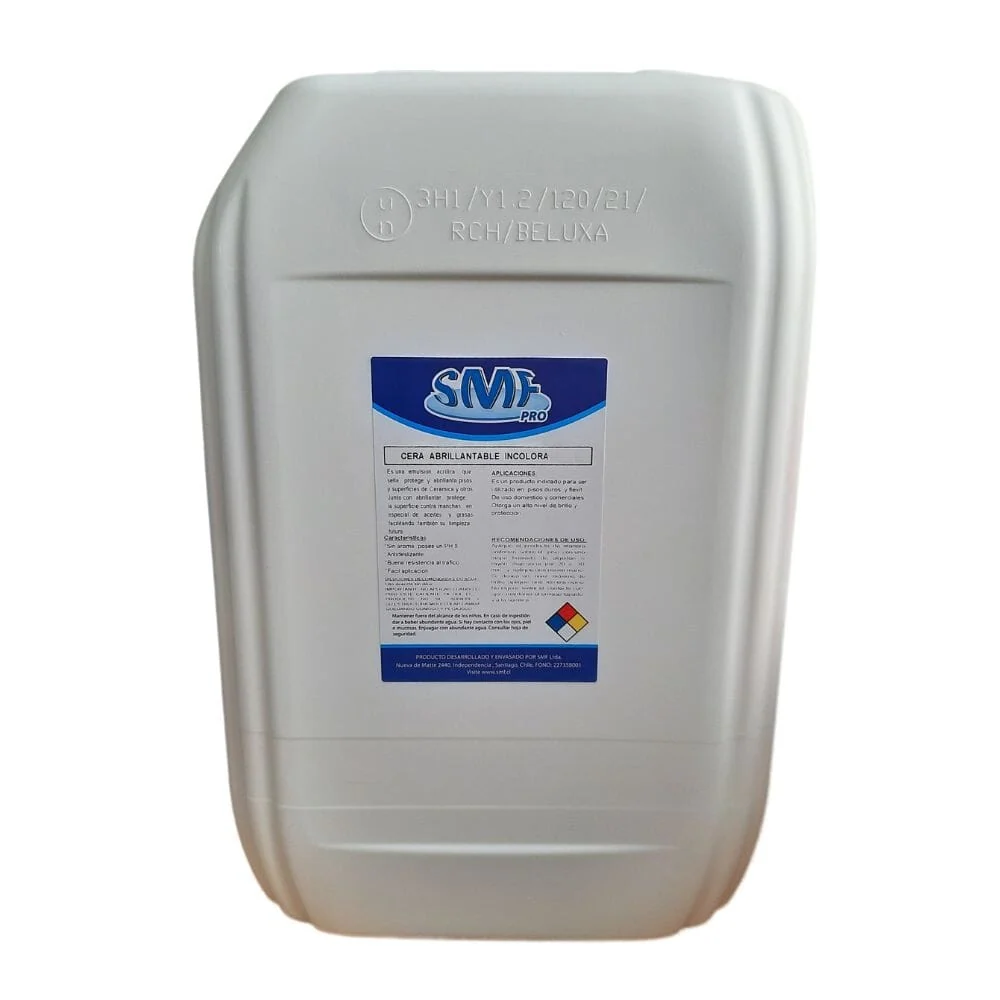 Cera Abrillantable Incolora 20 Lt SMF