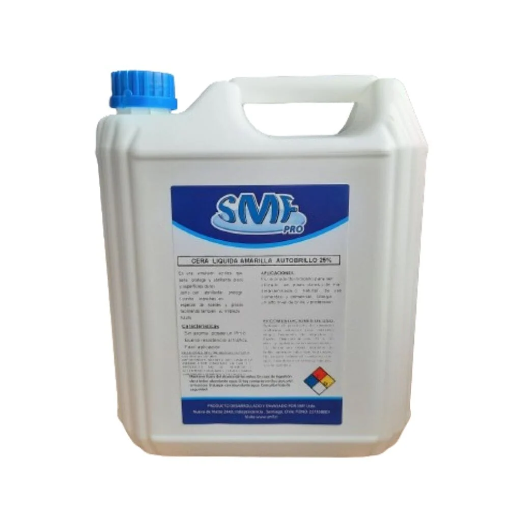 Cera Líquida Autobrillo 25% Amarilla 5 Lt SMF