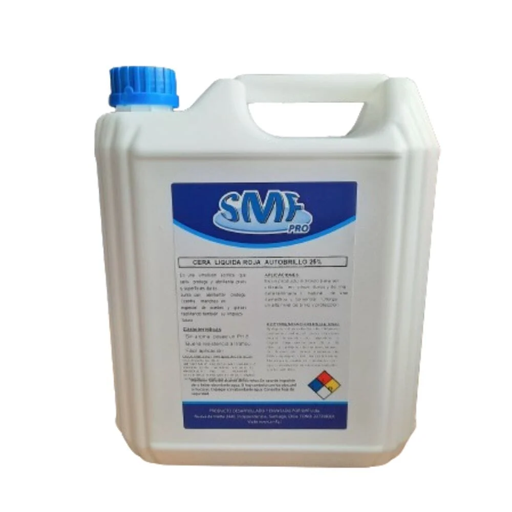 Cera Líquida Autobrillo 25% Roja 5 Lt SMF