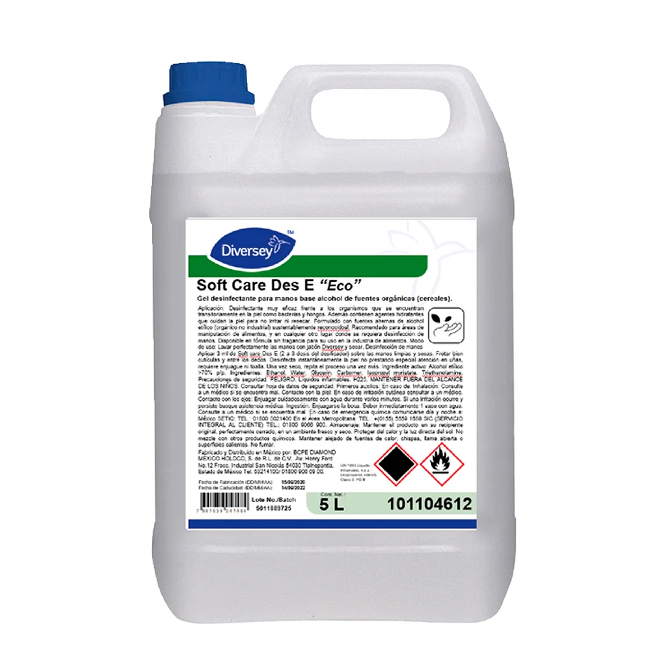 SOFT CARE DES E "ECO" 4X5L CERTIFICADO COFEPRIS
