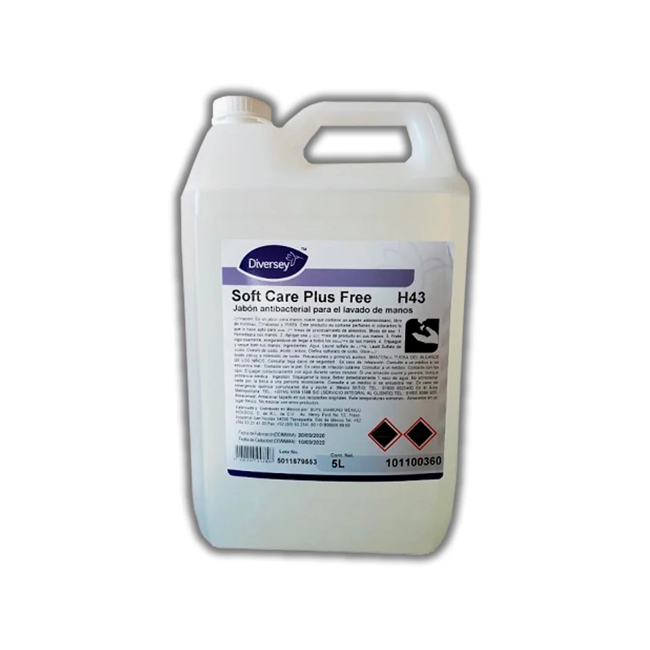 SOFT CARE PLUS FREE 4X5L W5016 JABON ANTIBACTERIAL PARA MANOS SUAVE