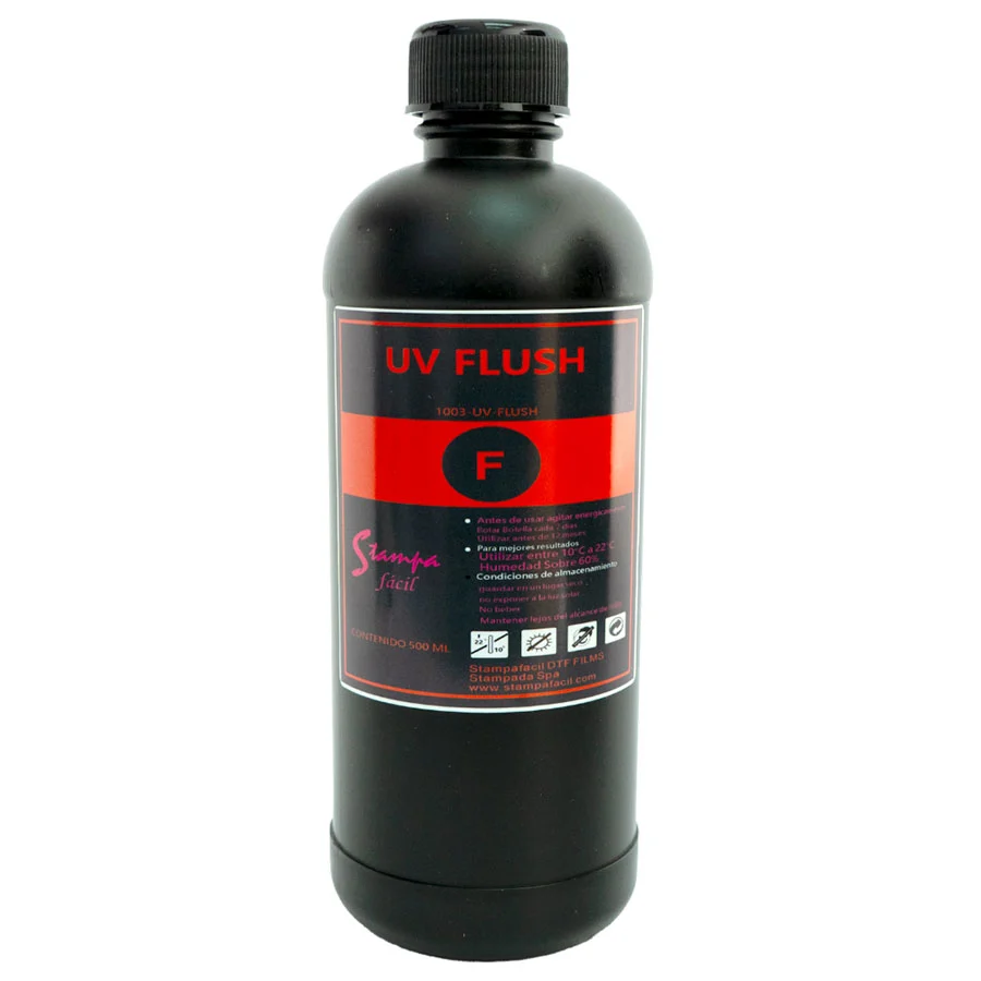 LIMPIA CABEZALES (FLUSH) PARA IMPRESORAS DTF UV – 500 ML StampaFácil