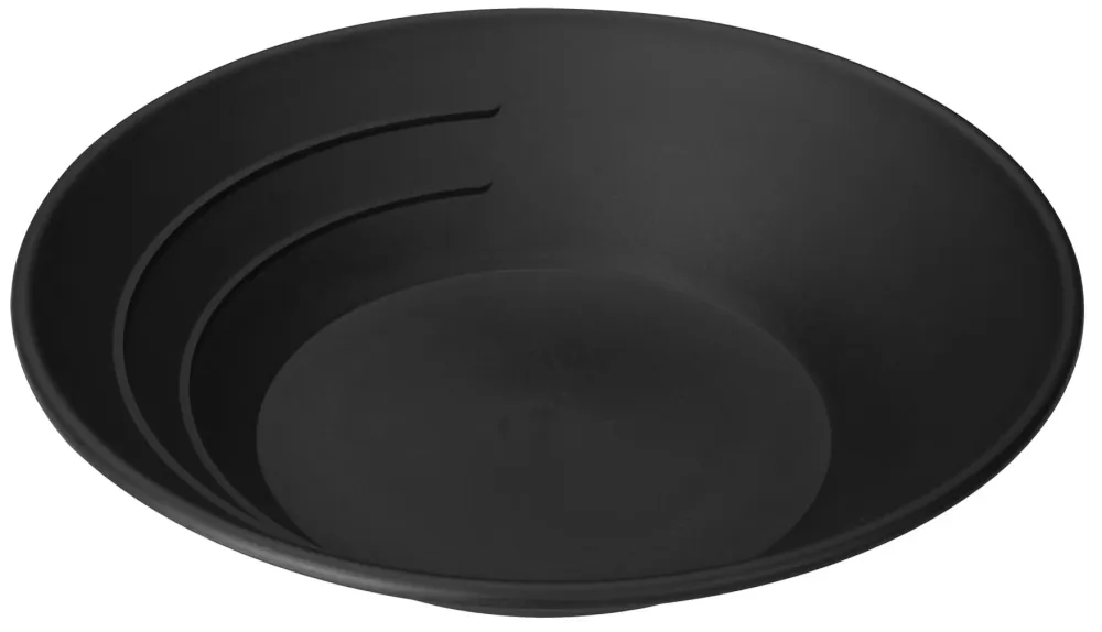 BATEA DE ORO PLÁSTICO NEGRO 10.25" DE ANCHO Stansport