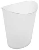 Cesto de basura ovalado blanco Sterilite 10318606 de 3 galones, 11,75" x 9,5" x 12,63" (paquete de 6)