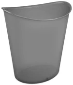 Cesto de basura ovalado de 3 galones con tinte gris Sterilite 10311H06 de 11,75" x 9,5" x 12,63" (paquete de 6)