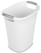 Cesto de basura Sterilite Ultra de 6 galones, color blanco, 15,75" x 11" x 16,25" (paquete de 6)