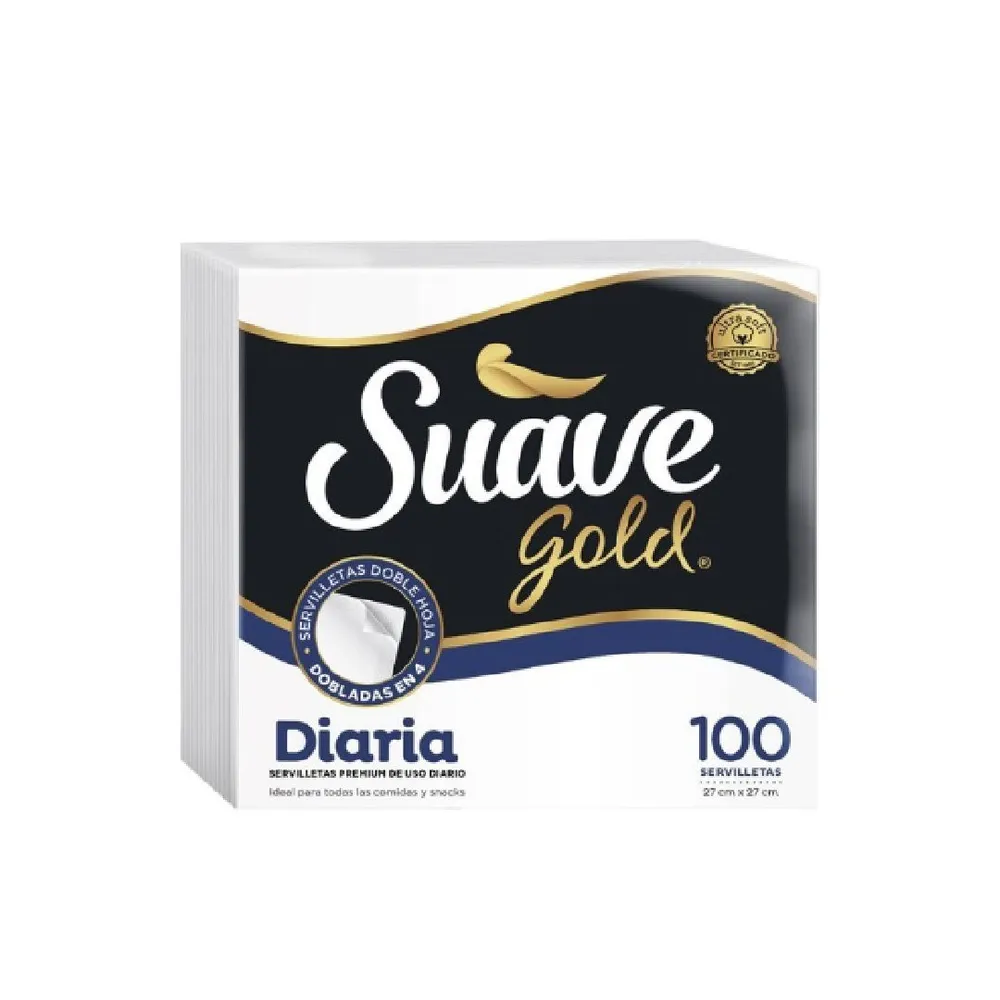 SERVILLETA SUAVE 100U DIARIA SUAVE GOLD