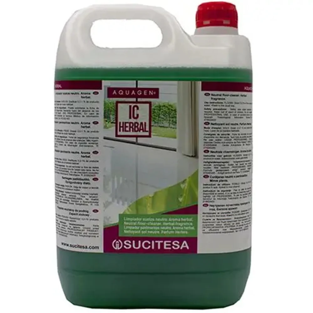 Limpiador Piso Bidón 5 Lts Herbal Aquagen Ic SUCITESA