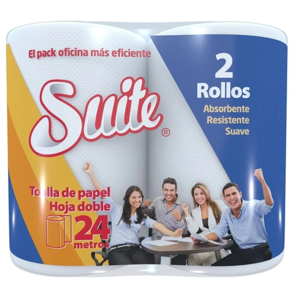 Toalla Absorbente Dos Hojas 24 Mt X 2 SUITE
