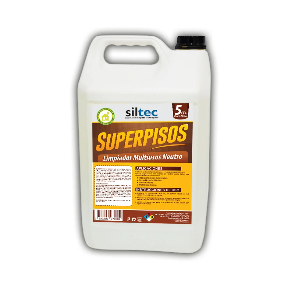 SUPER PISOS 5 LT LIMPIADOR MULTIUSOS NEUTRO MARCA SILTEC