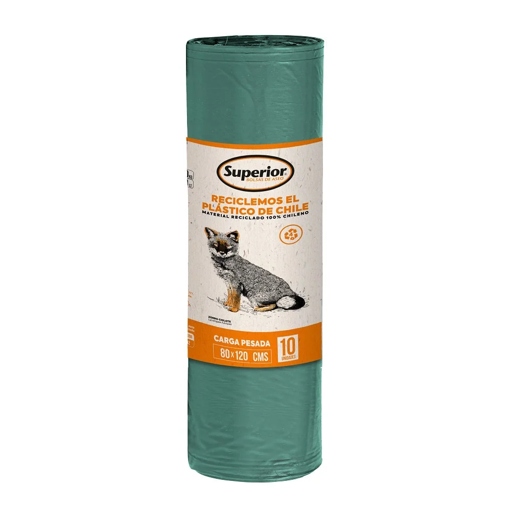 Bolsa Basura Rollo 80x120 10 Un SUPERIOR