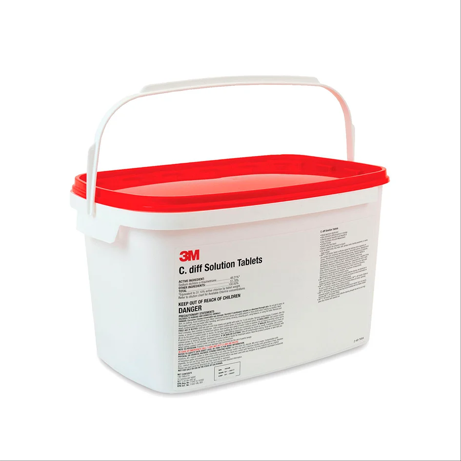 TABLETAS DESINFECTANTES 3M CLOSTRIDIUM DIFFICILE GALON DE 140 PZAS