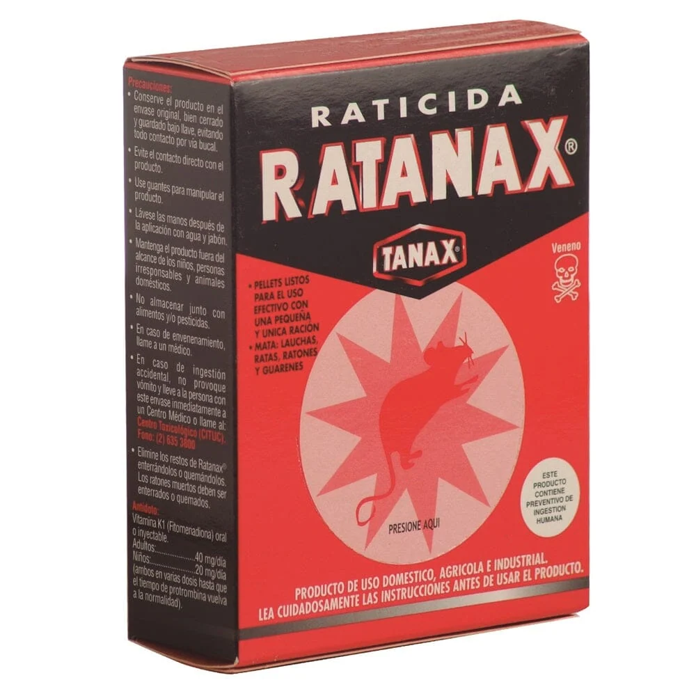 Raticida 50 Grs Pellets TANAX