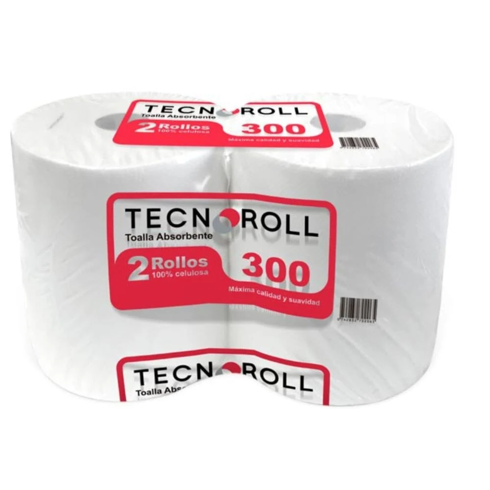 Toalla De Papel Jumbo 2 Rollos X 300 Mt TECNOPAPEL