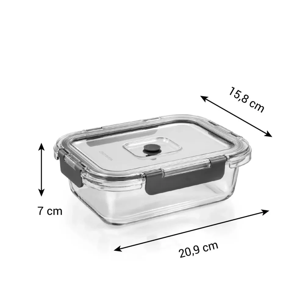CONTENEDOR DE VIDRIO 1,0 L ENVASADO AL VACIO 4FOOD Tescoma