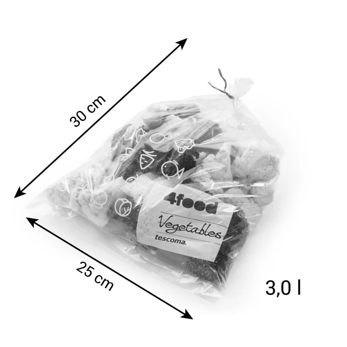 BOLSAS CONGELACION 25 X 30 CM 4FOOD, 3.0 L, 40 PZS Tescoma España