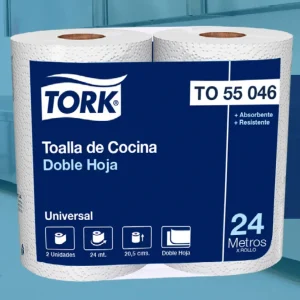 TOALLA PAP TORK D/H 24MTS X 2 ROLL (TO55033)