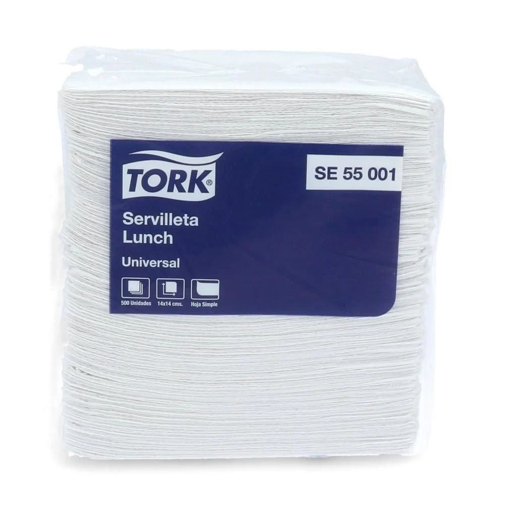 Servilleta Lunch Hoja Simple 1 paquete x 500 Un TORK