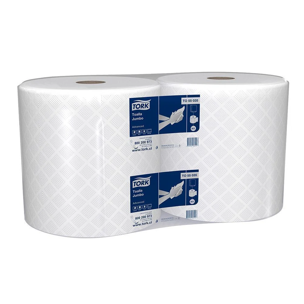 Toalla Papel Doble Hoja 2 Rollos Advanced 200 Mt TORK